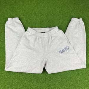 Playboy by Pacsun Spell Out Bunny Athletic Club Gray Sweatpants Jogger Sz XS